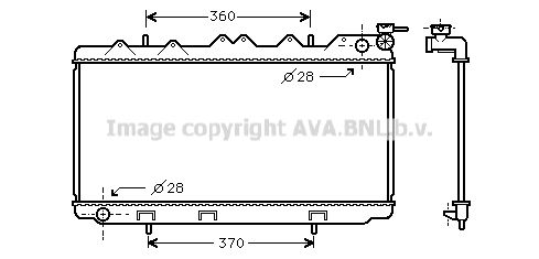 AVA QUALITY COOLING Радиатор, охлаждение двигателя DN2298